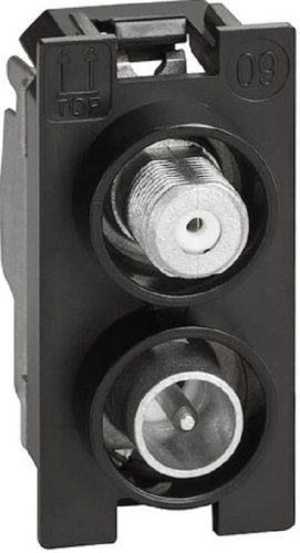 Розетка TV+SAT Звезда модульная Legrand BTicino Living Now 1-м. 1 мод. картинка